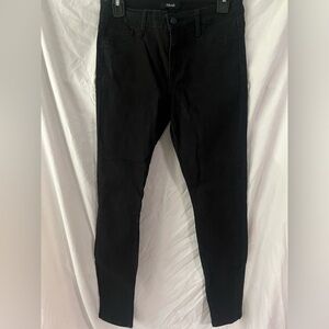 CELLO Black Denim Jeans Sz 7 OR 9 Womens Skinny Jegging SUPER Stretch Mid Rise